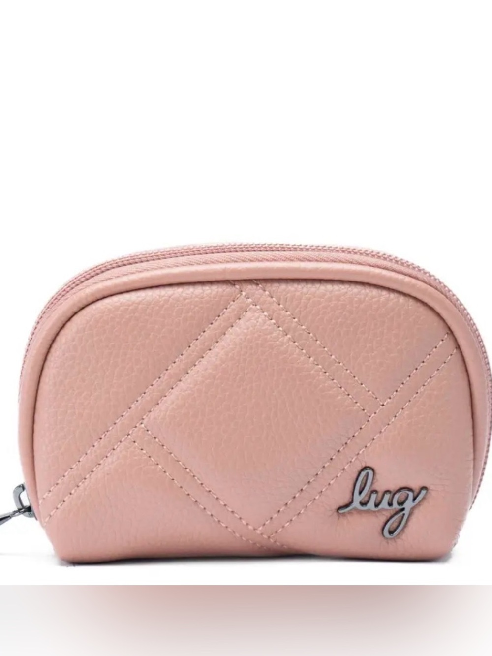 🌸 LUG Stash RFID Vegan Leather Pouch | Blush Pink | Card Case | Coin Purse | NWT - Picture 3 of 9